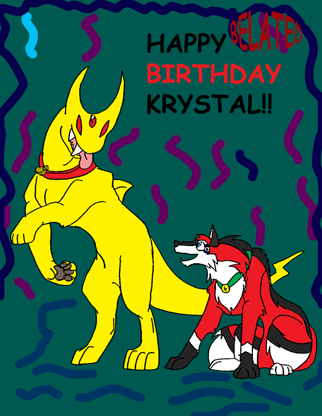 Happy belated birthday krys!! by crocdragon89