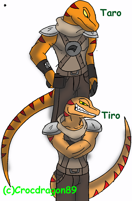 The Hunters (Taro and Tiro) by crocdragon89