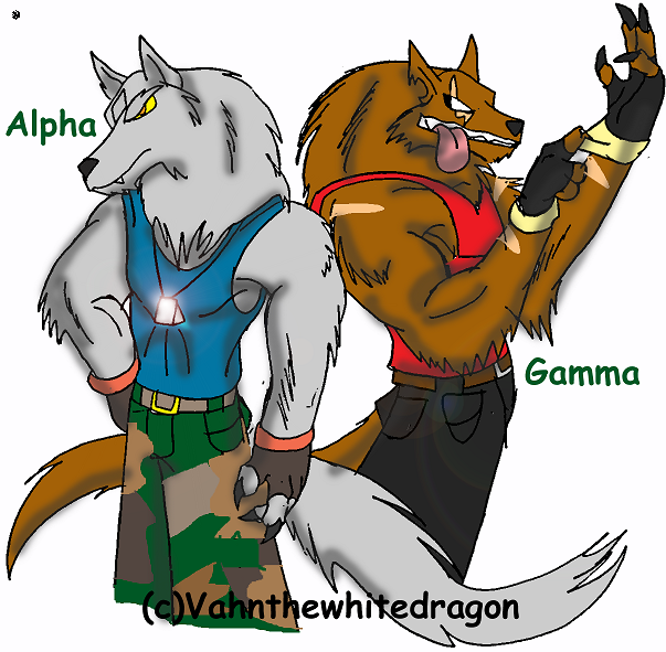 The Hunters (Gamma and Alpha) by crocdragon89