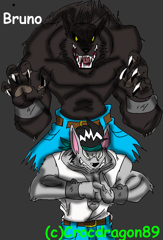 Bruno and His Werewolf Form by crocdragon89