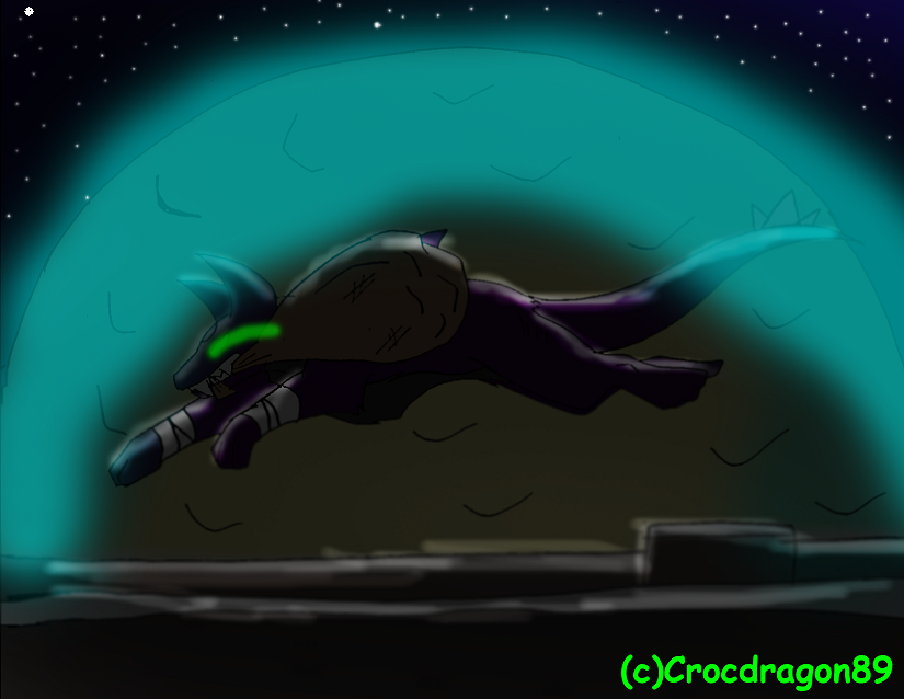 Running Through The Night by crocdragon89