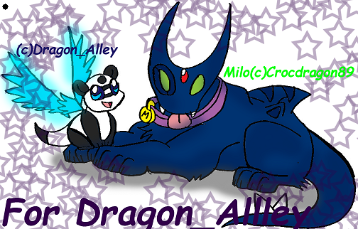 Gift Art For Dragon_alley by crocdragon89