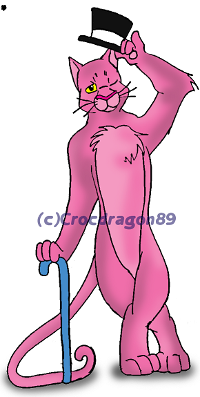 The Pink Panther (in my style) by crocdragon89