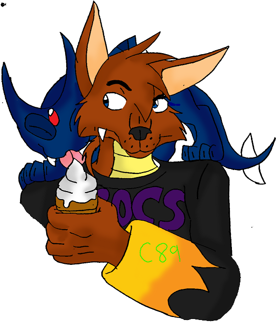 Sharing Ice Cream With A Friend by crocdragon89