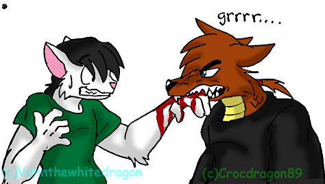 When You Bite The Hand That Feeds You by crocdragon89