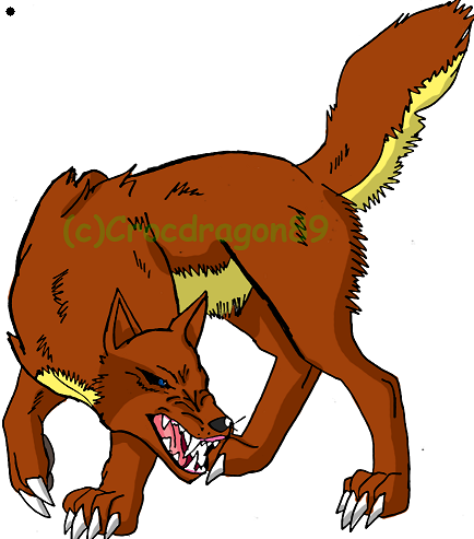 Snarling Wolf by crocdragon89