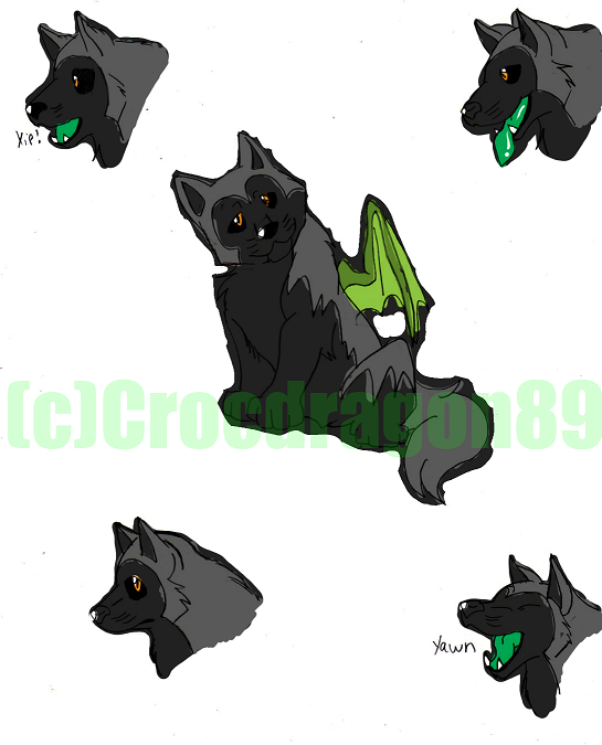 Demon Puppy Doodles by crocdragon89