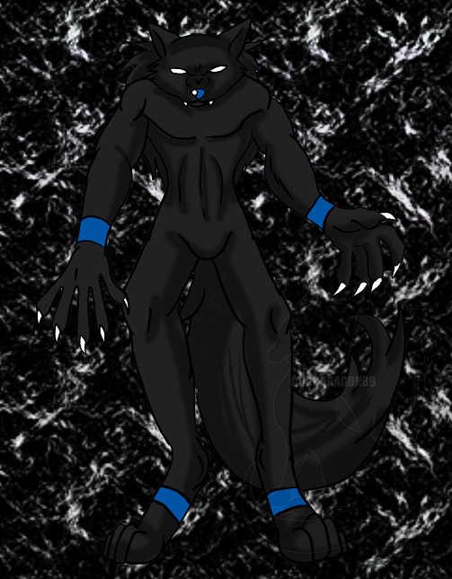 Shadow (anthro form) by crocdragon89