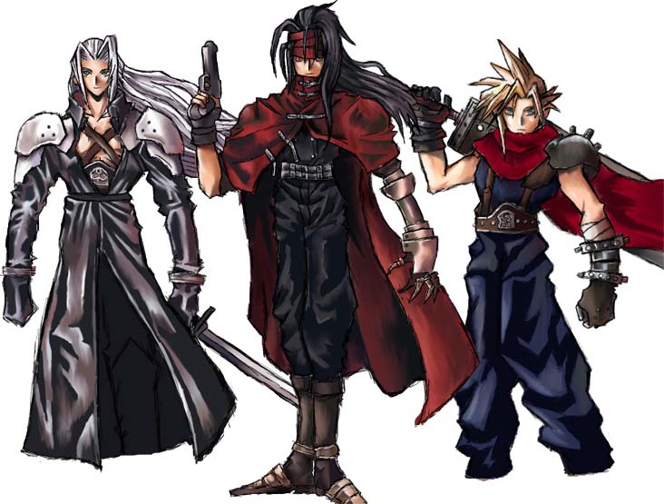 Final Fantasy VII trio by cursed