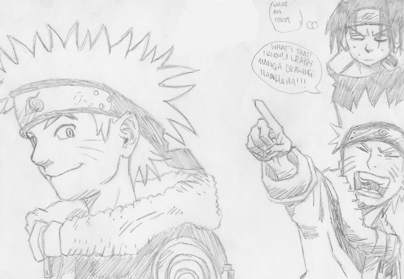 Naruto sketch by cursed