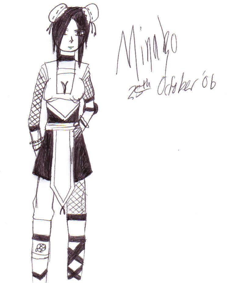 Ink Kurosaki Minako Rough Sketch by cyborg_katyuska