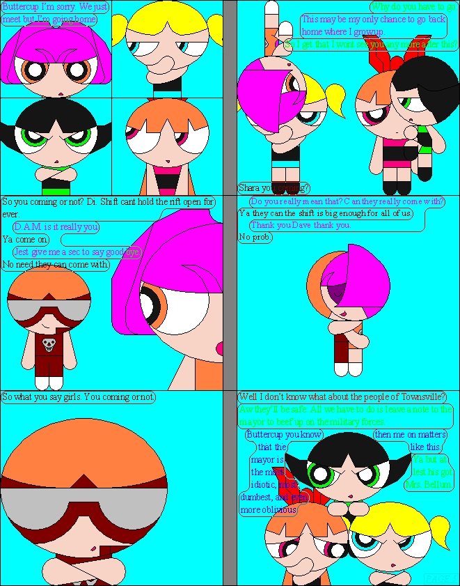 THE ADVENTURES OF SHARA AND THE PPG (page 5) by D1A1M1