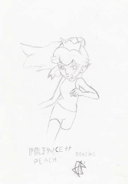 princess peach by D1A1M1