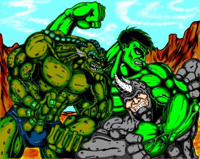 the hulk the abomination and rhino by DARK_REIGN