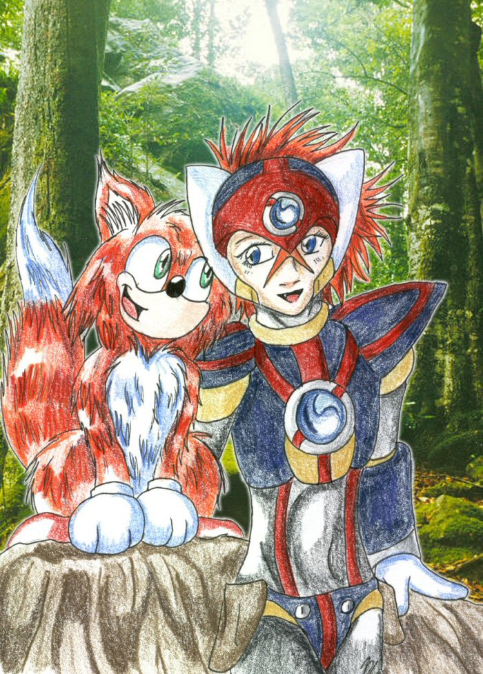 +:Axl and Tails:+ by DC_wyverx