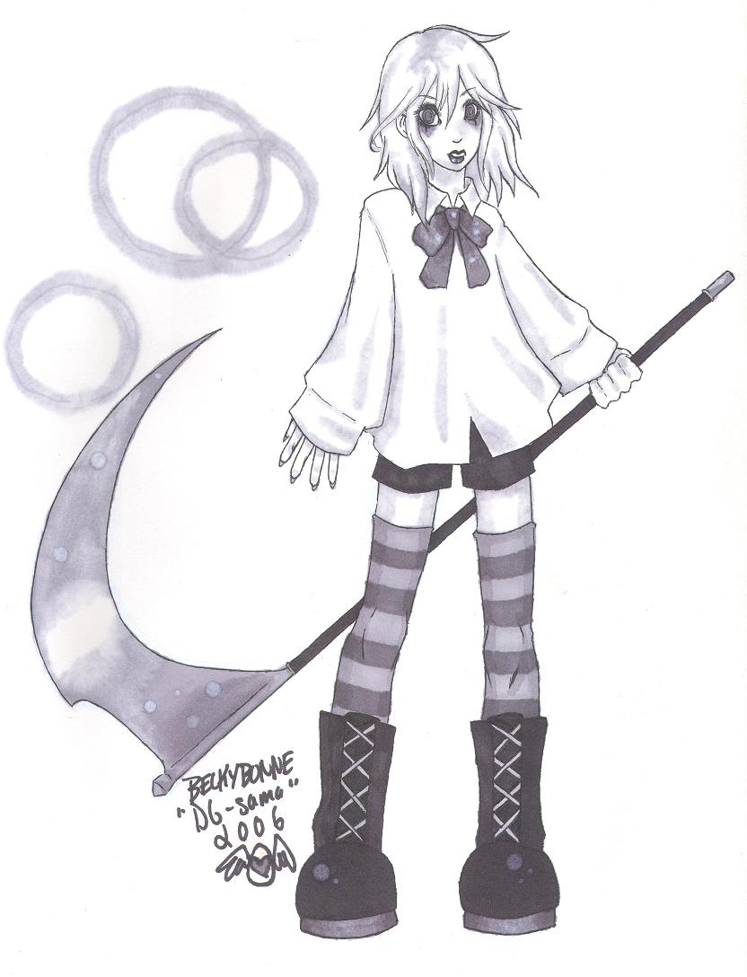 Little Eliot and his big scythe by DG-sama