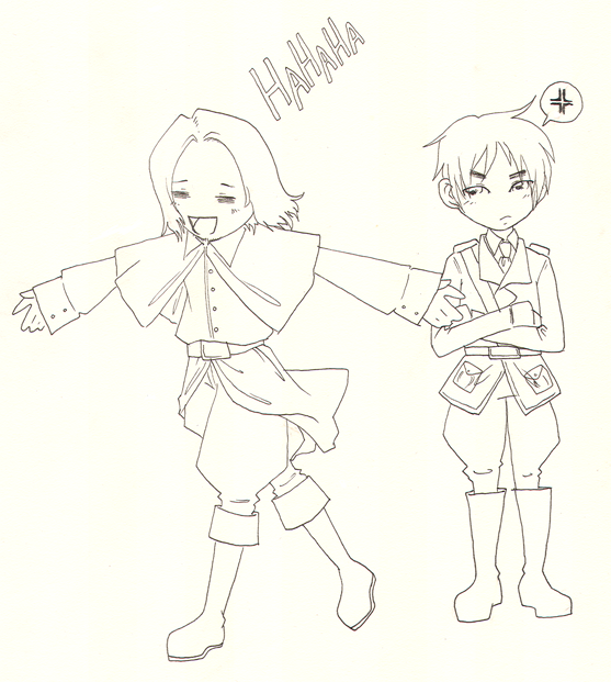 France-kun and UK-kun by DG-sama