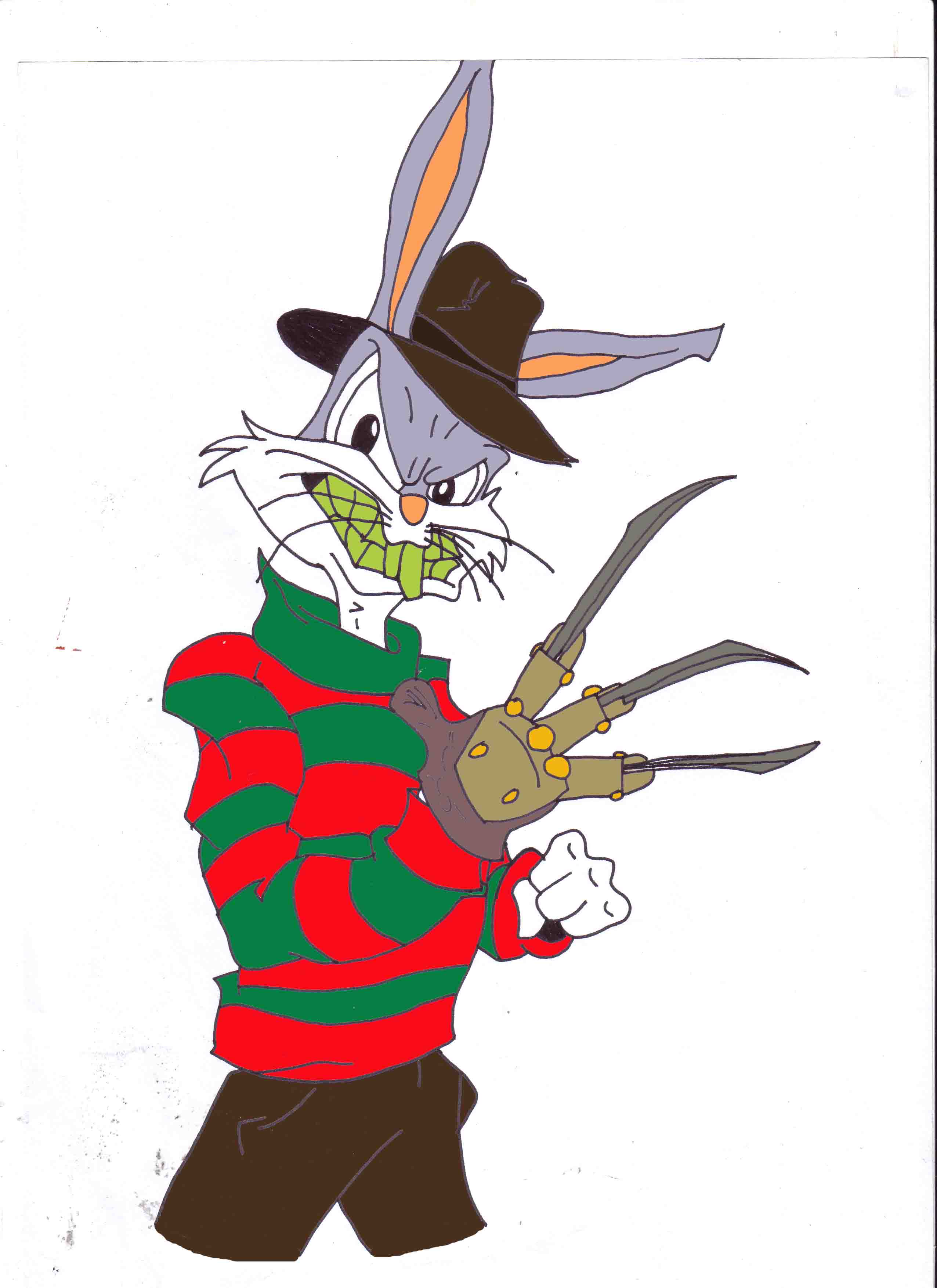 Bugs bunny IS freddy krueger by DJande