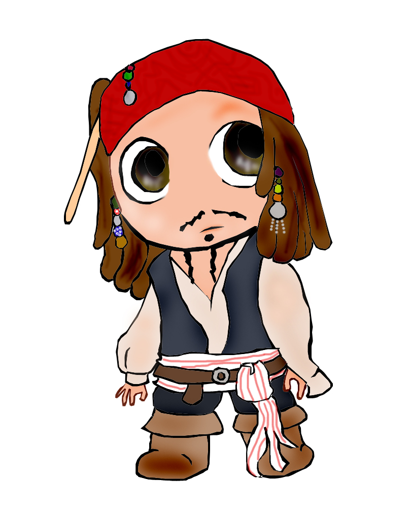SD chibi Jack Sparrow by DJande