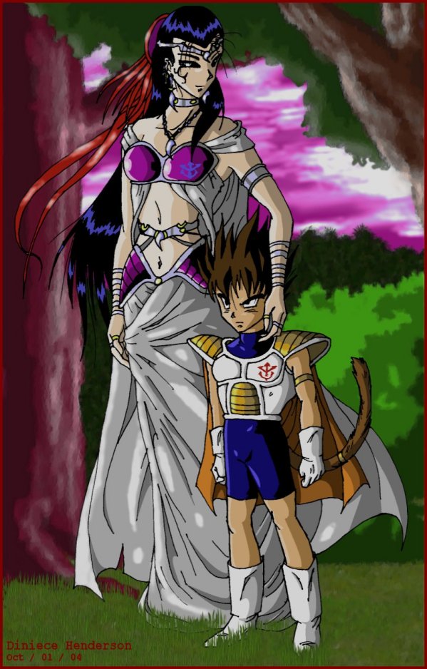 Vegeta and his Mother by DMHveggie