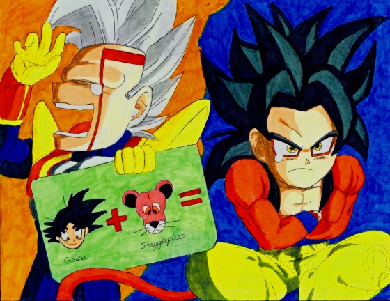 Goku+Snaggle Puss=SS4? by DMHveggie