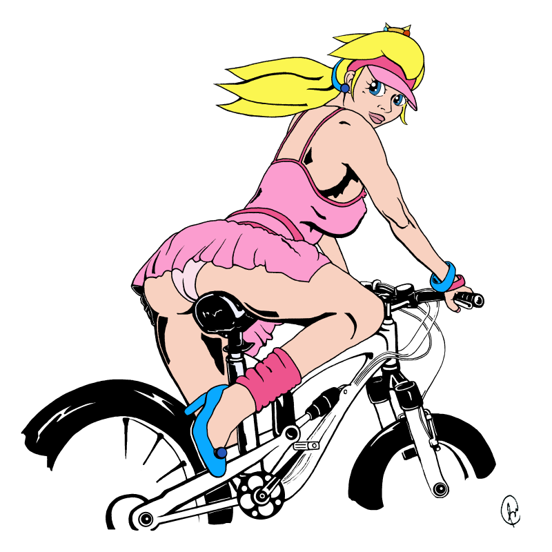 A Bike Ride with Peach by DaBear