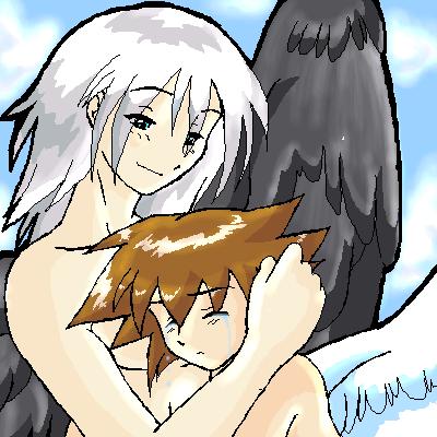 Sora and Riku oekaki by Dagger