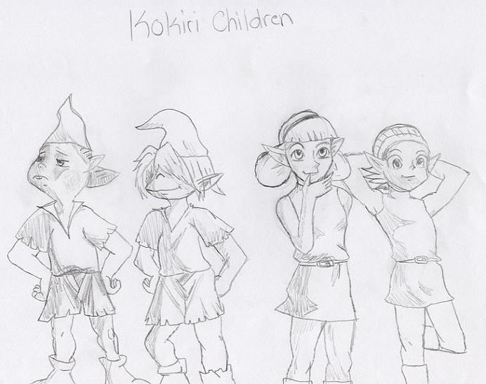 Kokiri Children by Dagger13