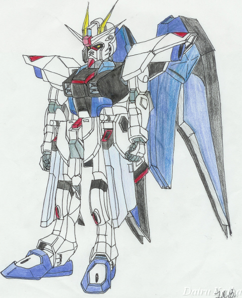 Freedom Gundam by Dairu_san