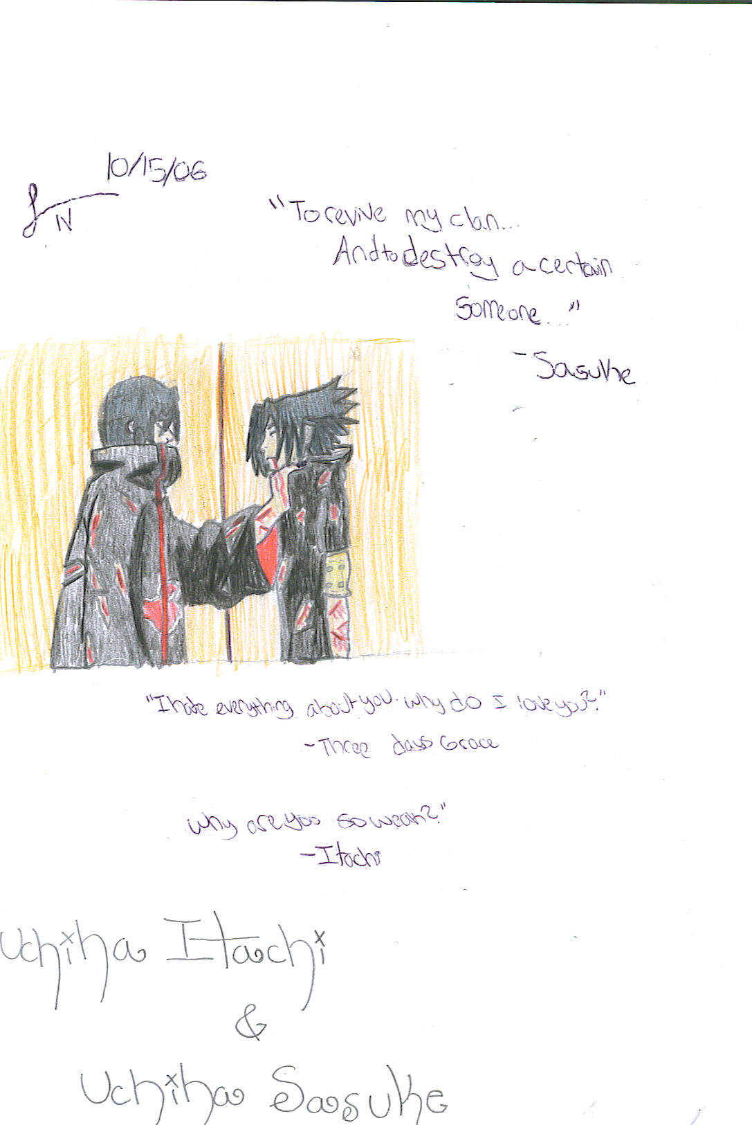 Sasuke and Itachi Uchiha by DanniRicardia