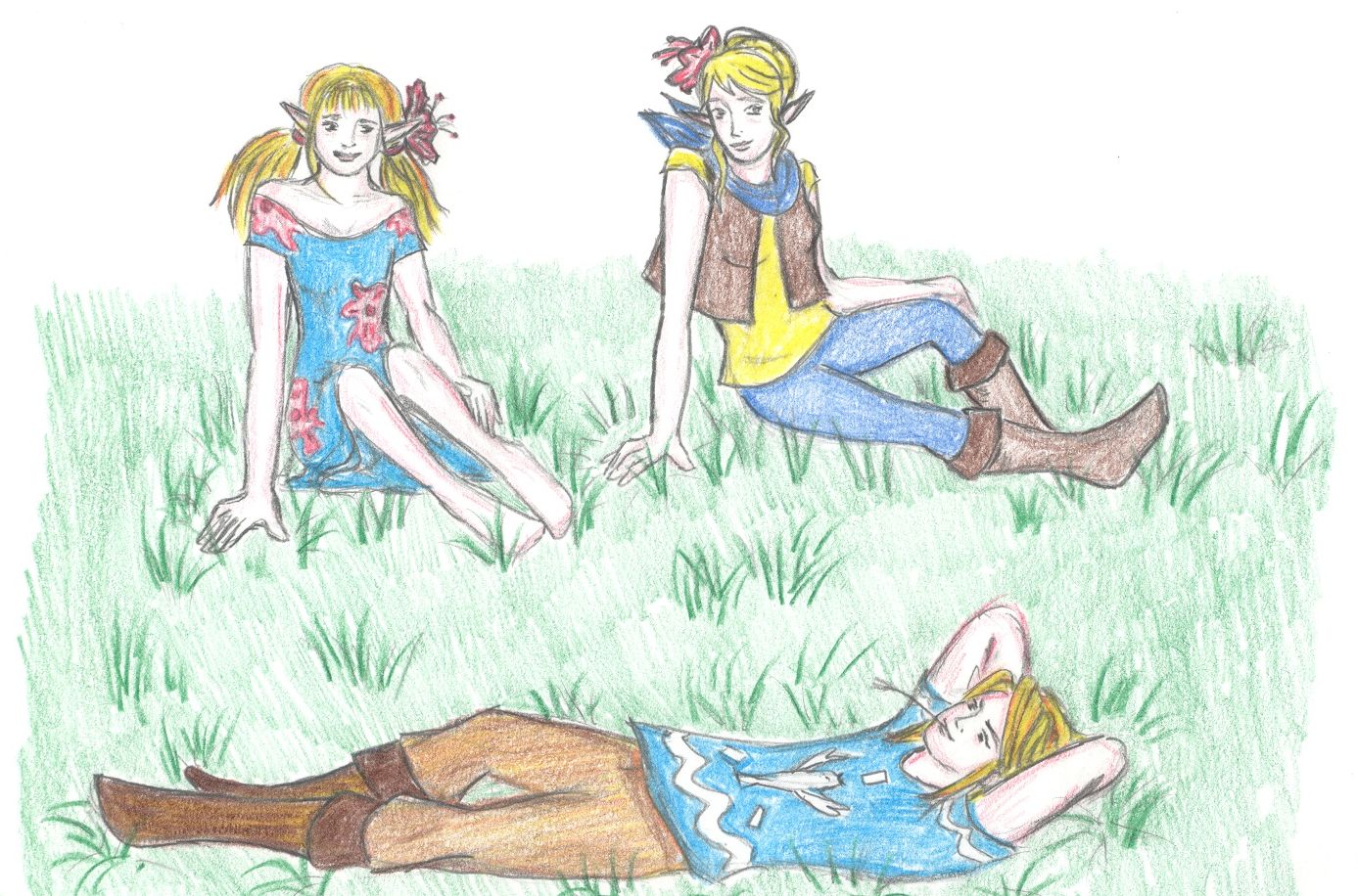 Link,Tetra and Arill by DannyH