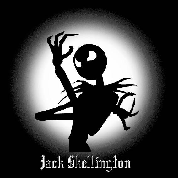 Jack Skellington Silhouette by DanteVergilLoverAR