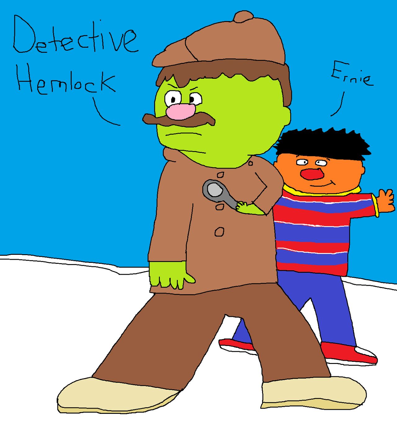 Detective Hemlock and Ernie by Dariusman143