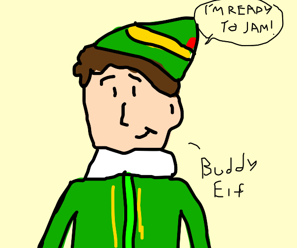 Buddy the Elf is Ready to Jam by Dariusman143