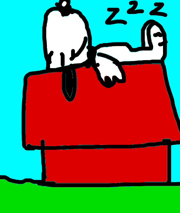 Snoopy Sleeping by Dariusman143