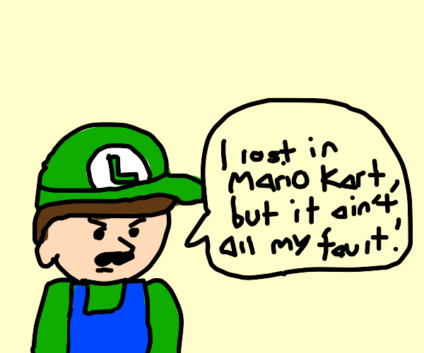 Luigi Lost in Mario Kart by Dariusman143