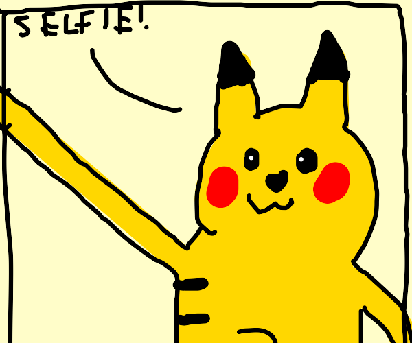 Pikachu taking a selfie by Dariusman143