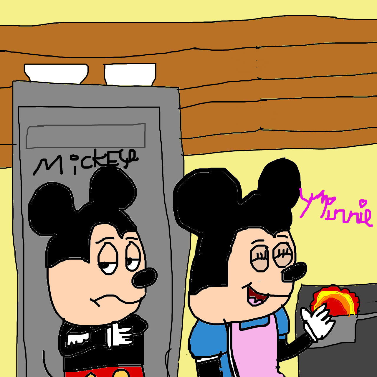Cooking with Minnie and Mickey by Dariusman143