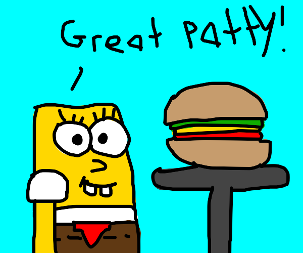 SpongeBob baked a great patty by Dariusman143