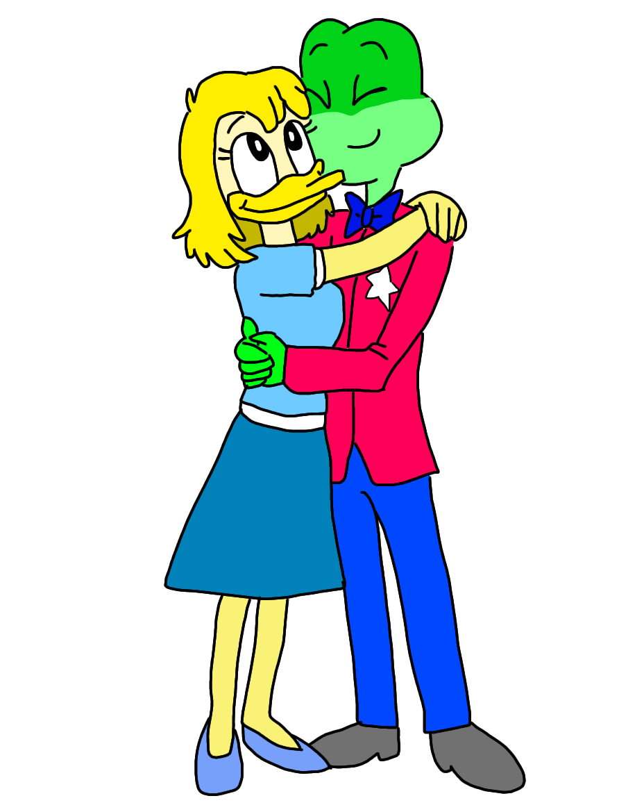 Adult Della and Leap hugging by Dariusman143