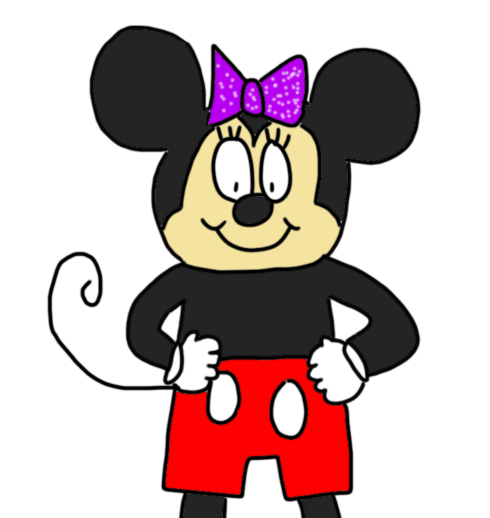 minnie with mickey's shorts by Dariusman143