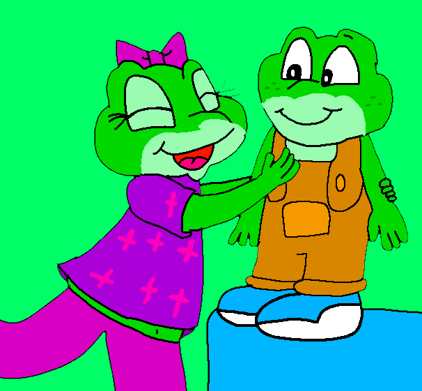 Lily and her little brother Tad by Dariusman143