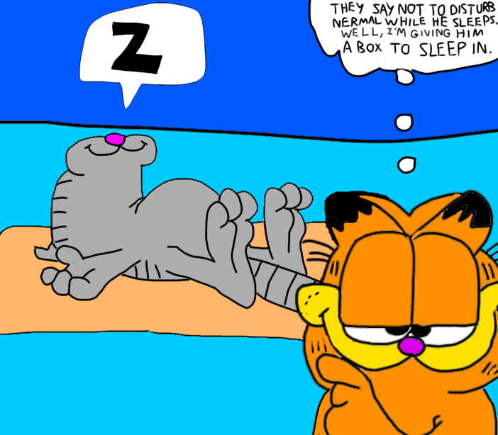 Garfield - Sleeping Kitten by Dariusman143