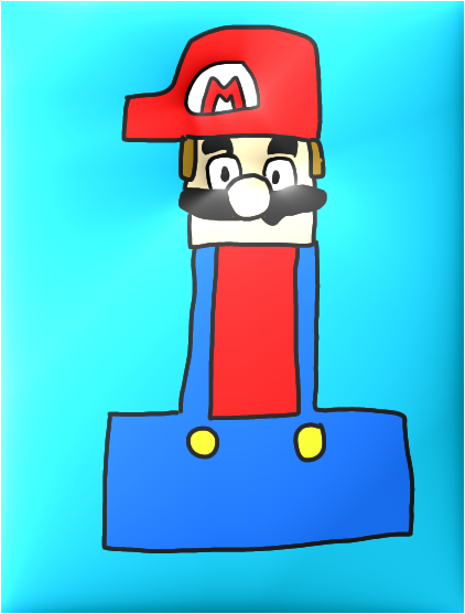Mario as a number one by Dariusman143