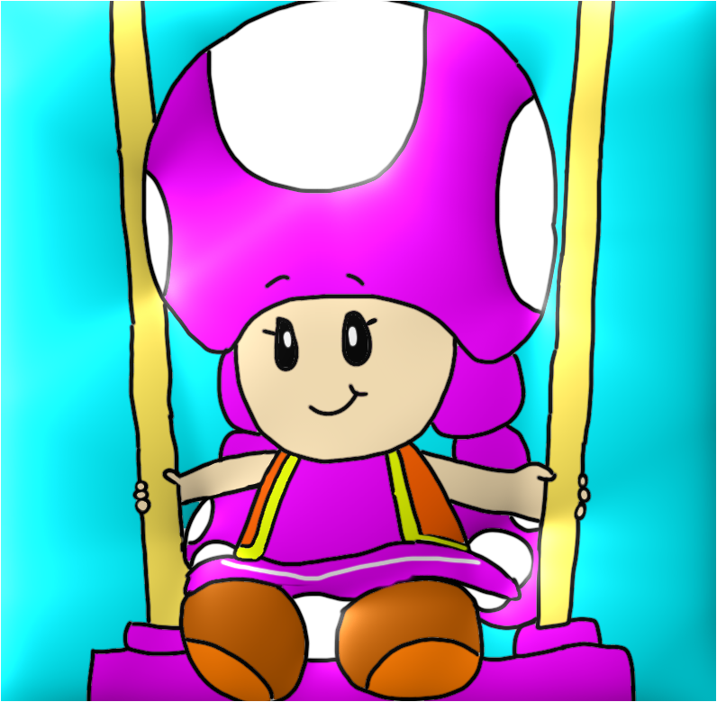 toadette on swing by Dariusman143