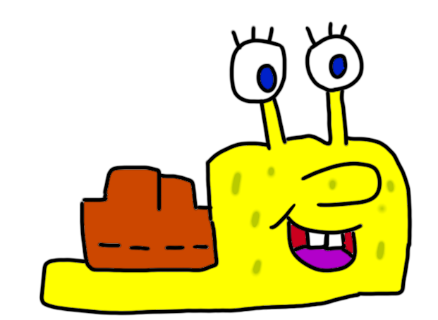 spongebob the snail by Dariusman143