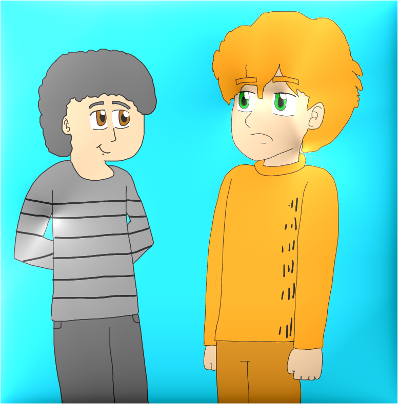 humanized garfield and nermal by Dariusman143