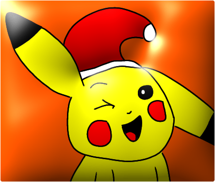 pikachu with christmas hat by Dariusman143