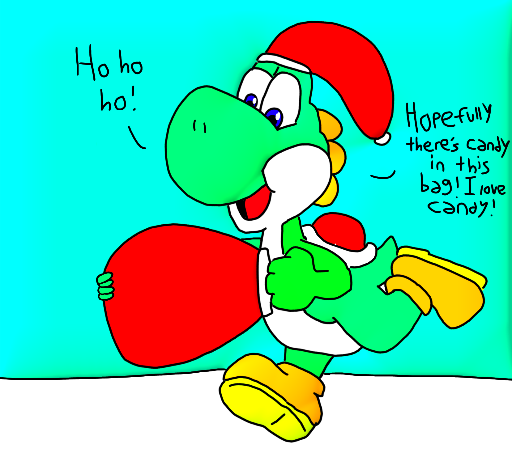 Santa Yoshi by Dariusman143
