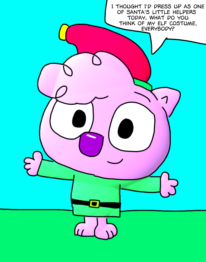 Zadie dressed as an elf by Dariusman143